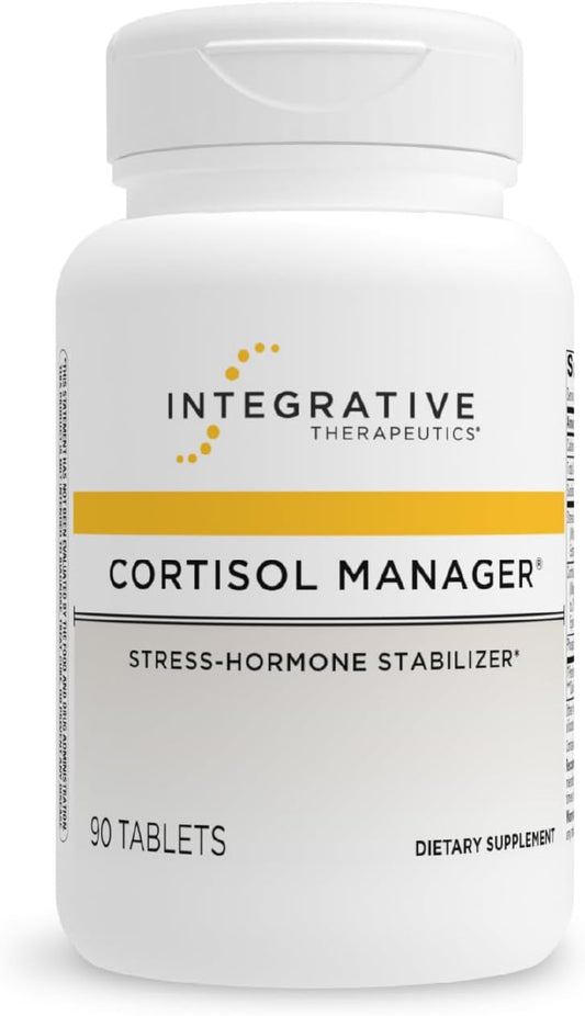 Integrative Therapeutics Cortisol Manager - Adrenal Health Support Supplement for Healthy Stress Response* - Vegan, Dairy-Free & Gluten-Free - 90 Capsules